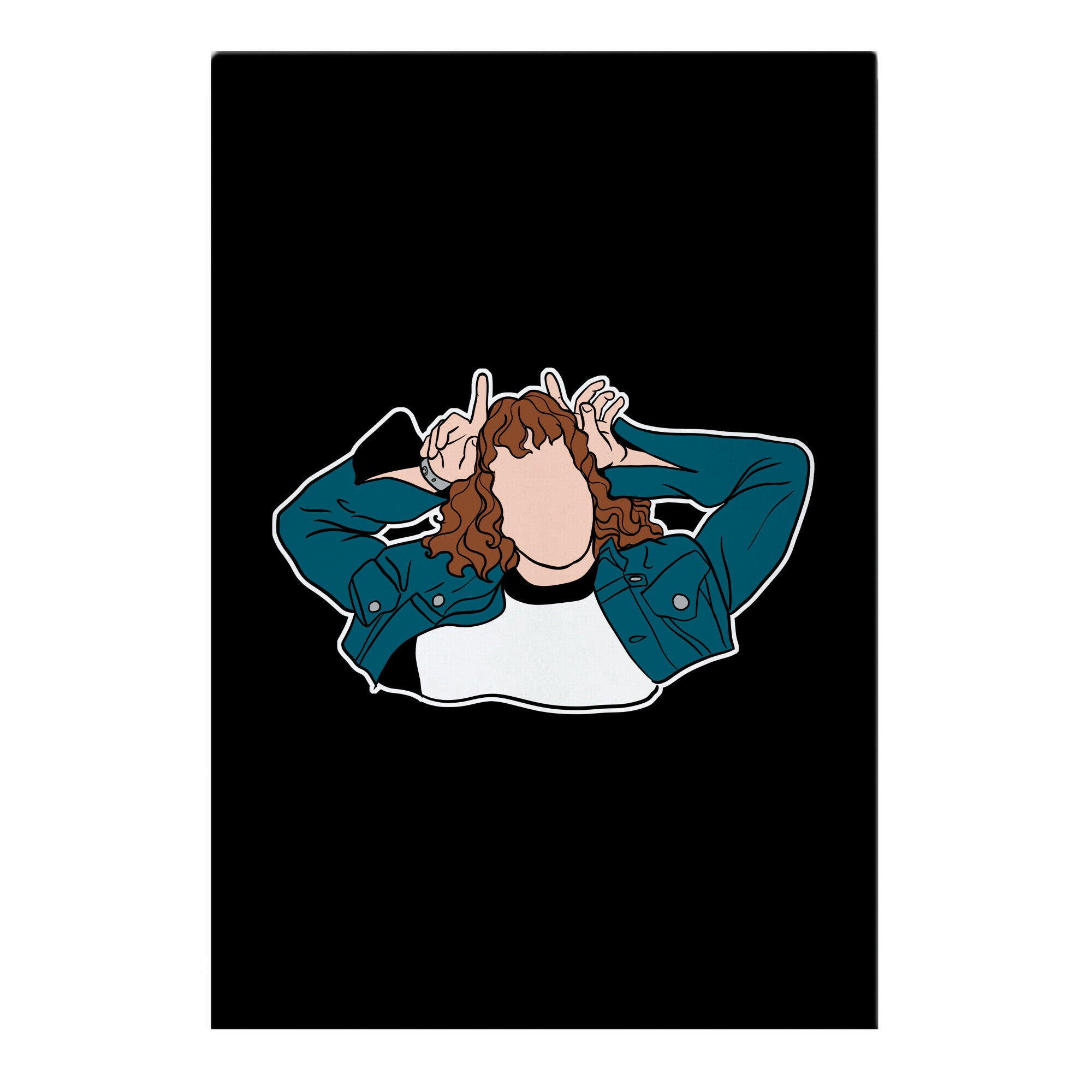 Eddie Munson Silhouette Garden Flag