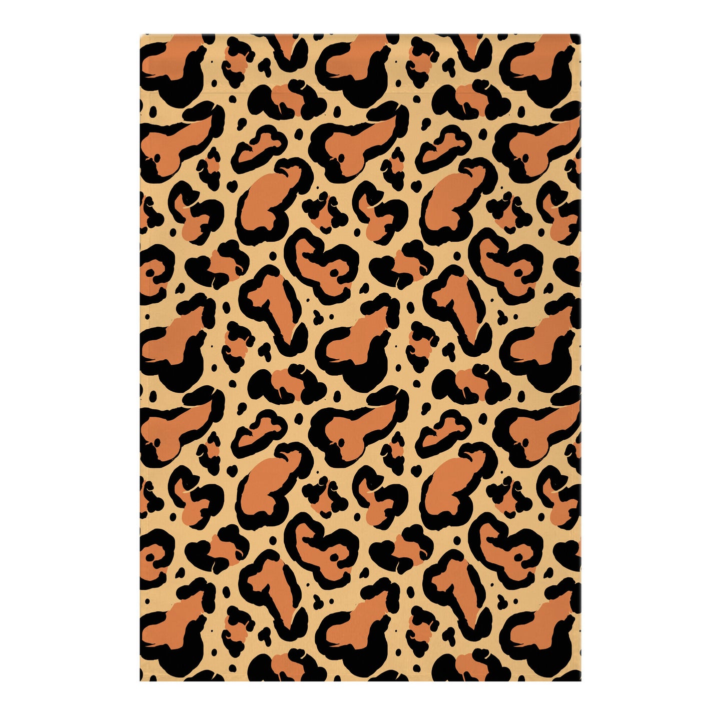 Leopard Print Penis Pattern Garden Flag