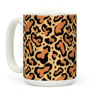 Leopard Print Penis Pattern Coffee Mug