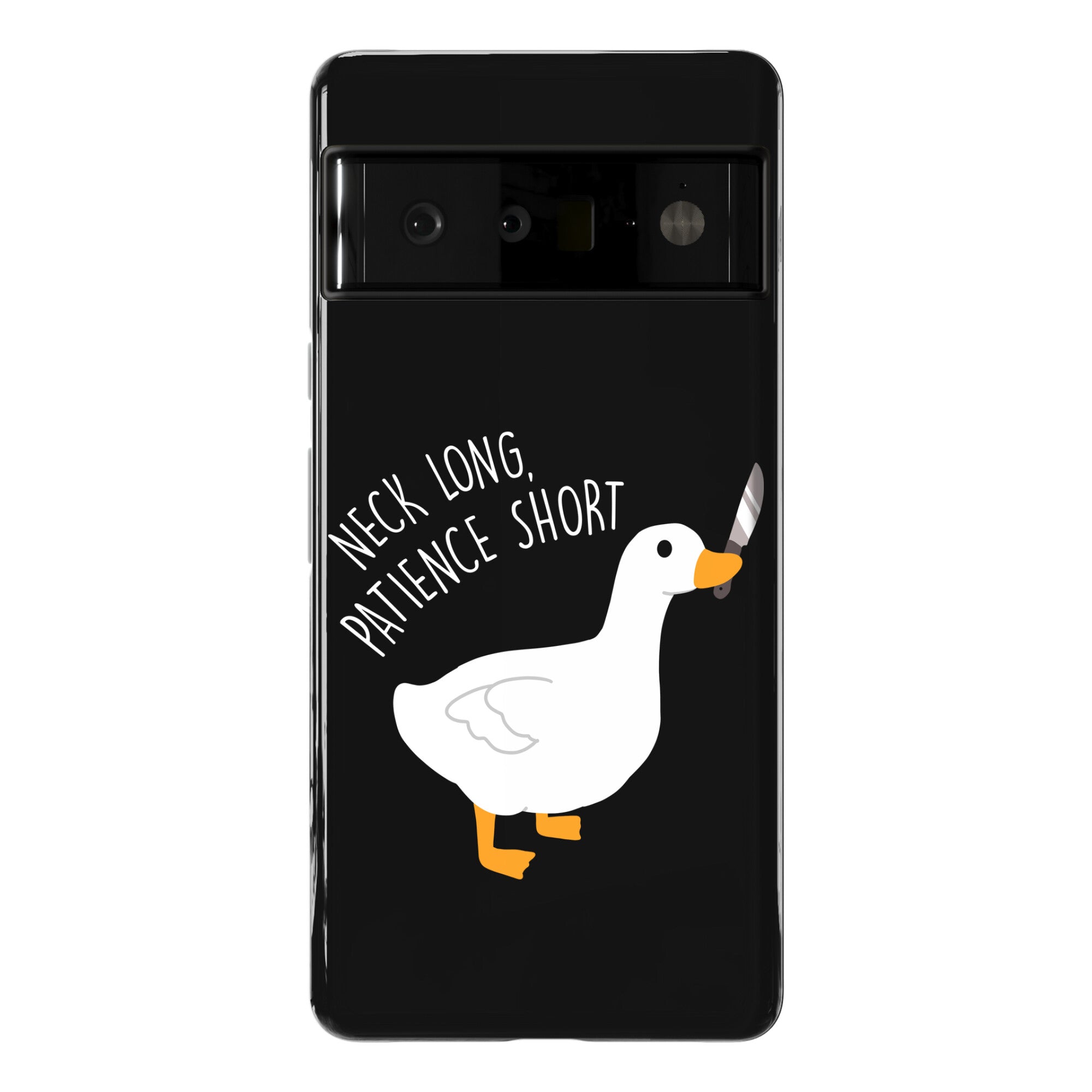 Neck Long, Patience Short Goose Phone Case