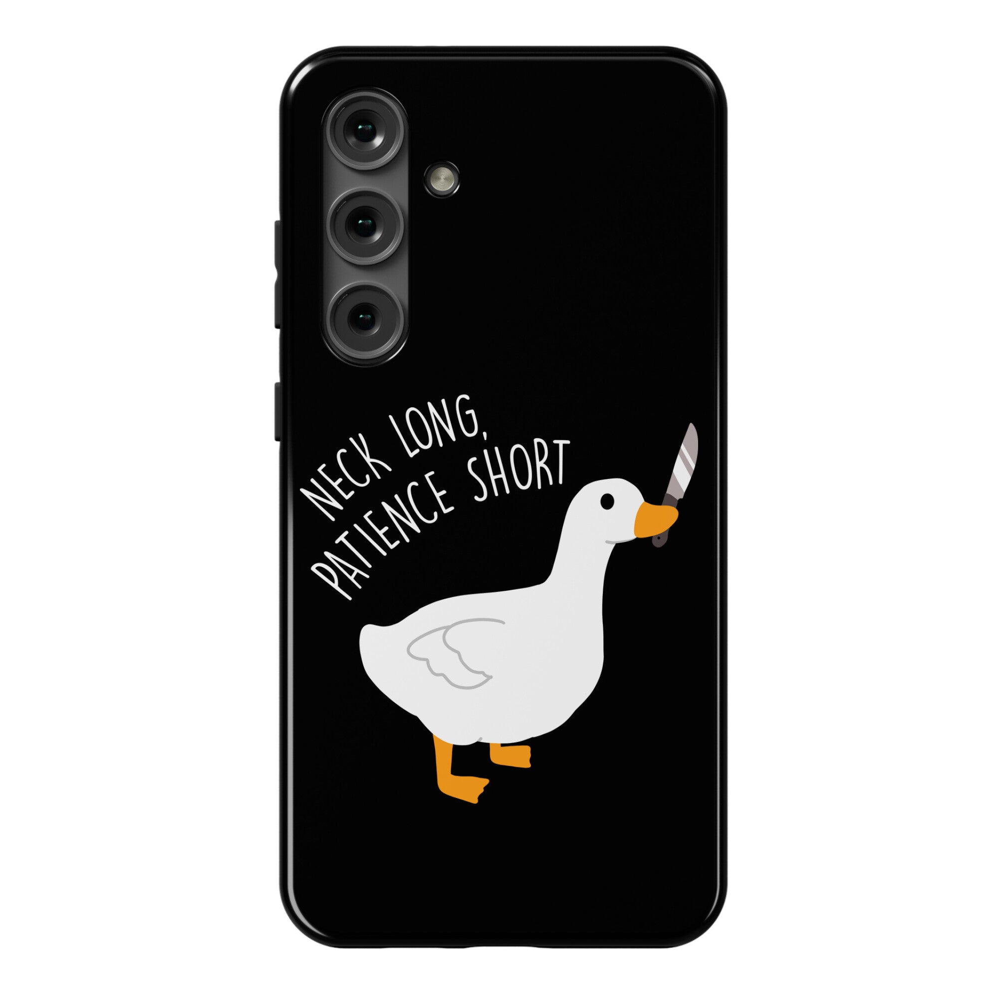 Neck Long, Patience Short Goose Phone Case