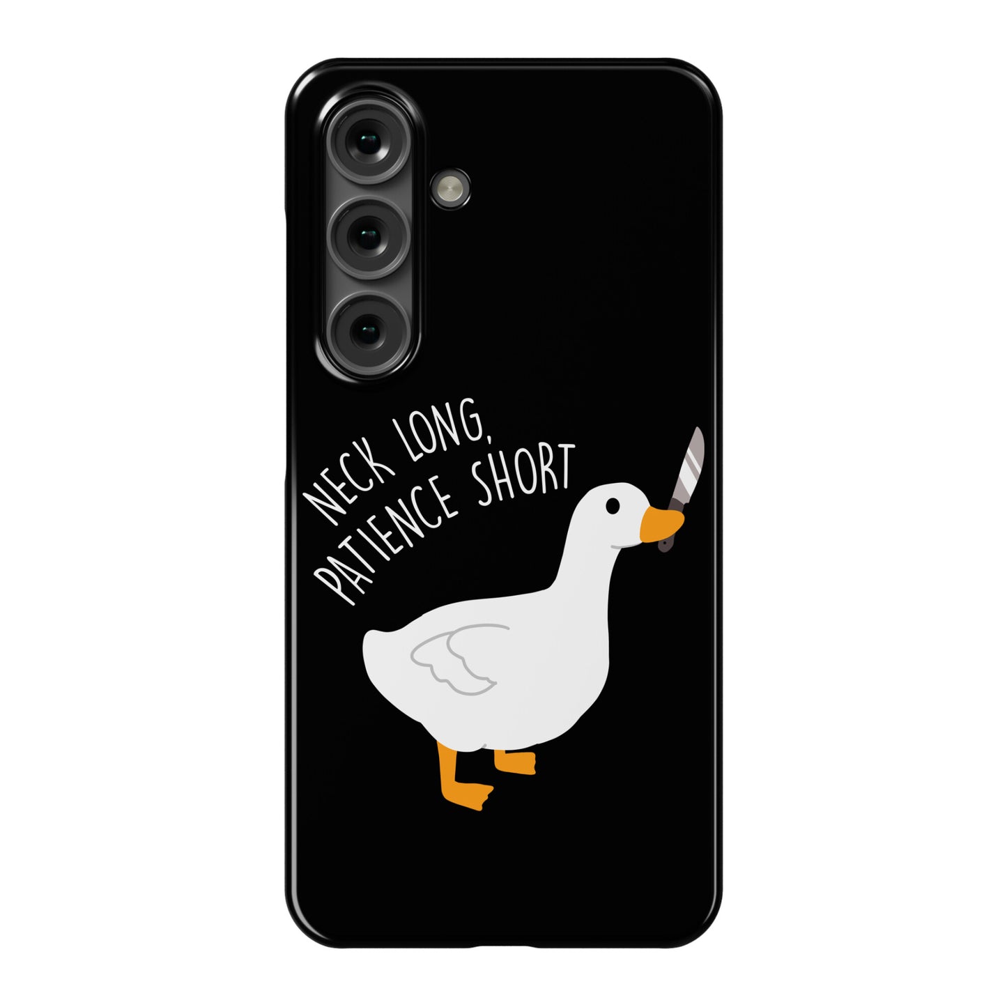 Neck Long, Patience Short Goose Phone Case