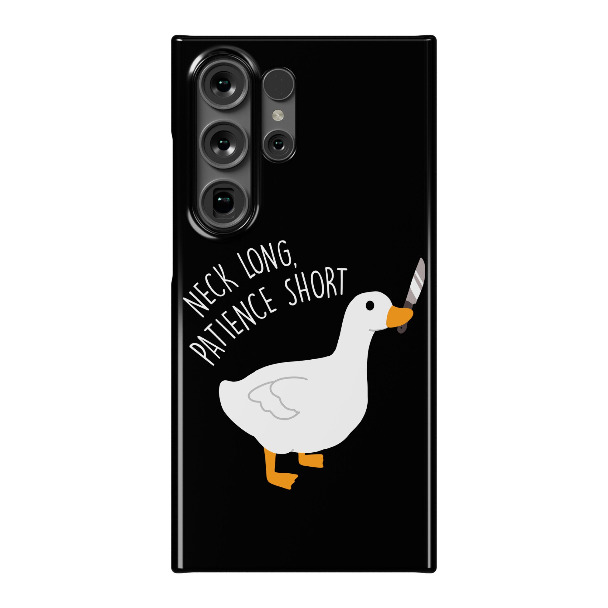 Neck Long, Patience Short Goose Phone Case