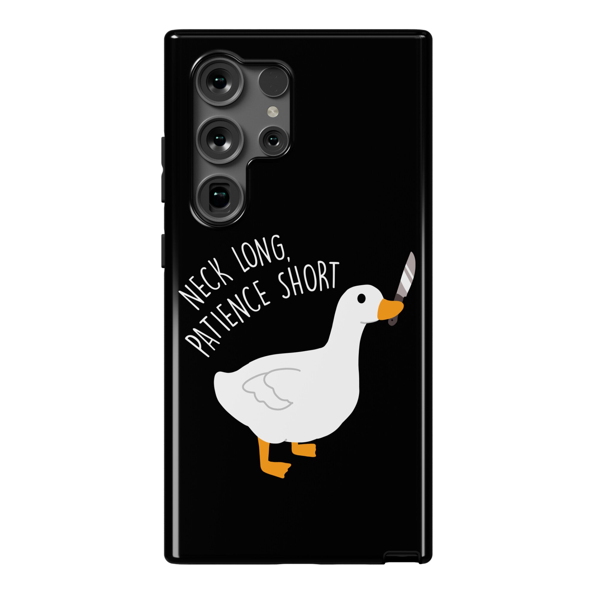 Neck Long, Patience Short Goose Phone Case