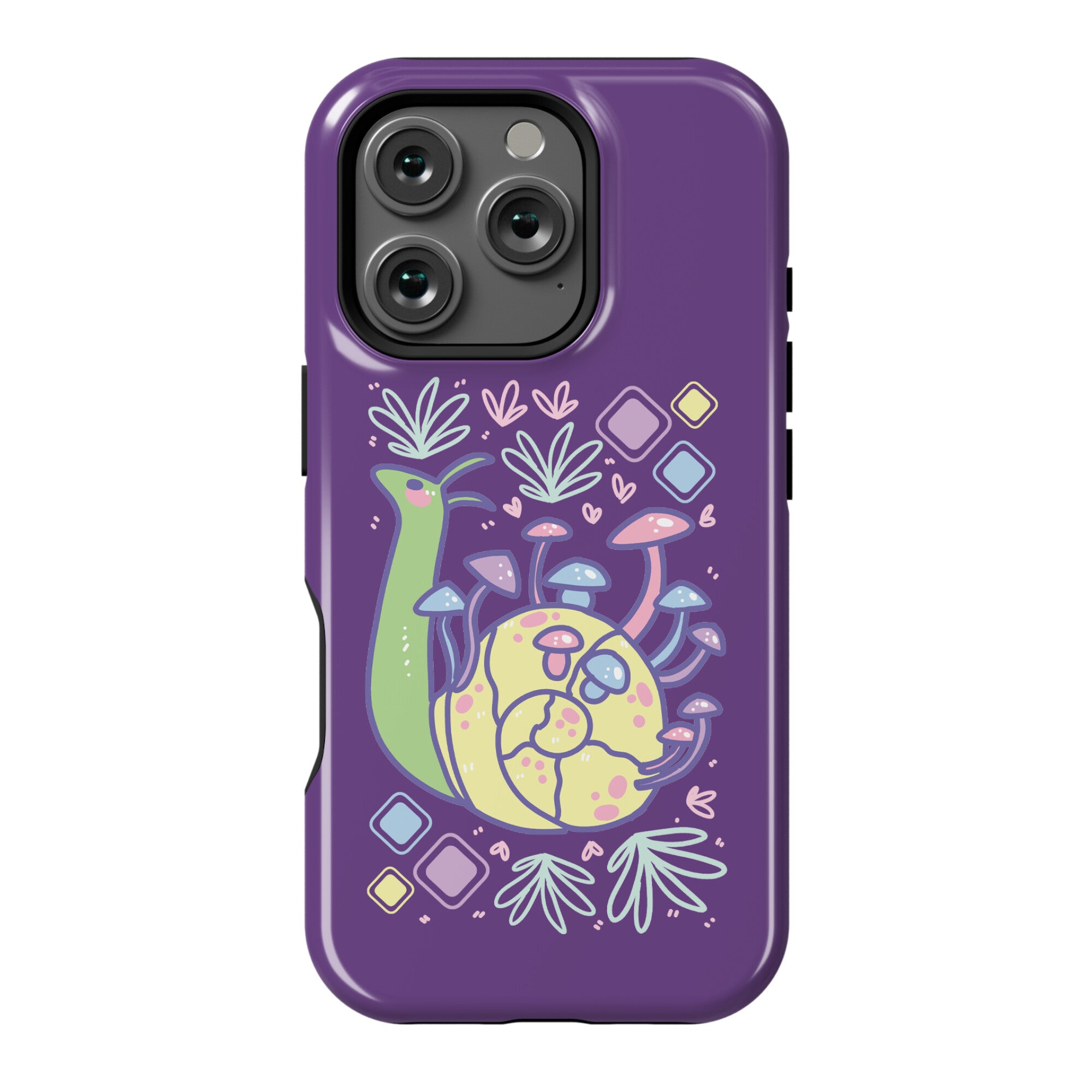 Pastel Mushroom Snail Phone Case