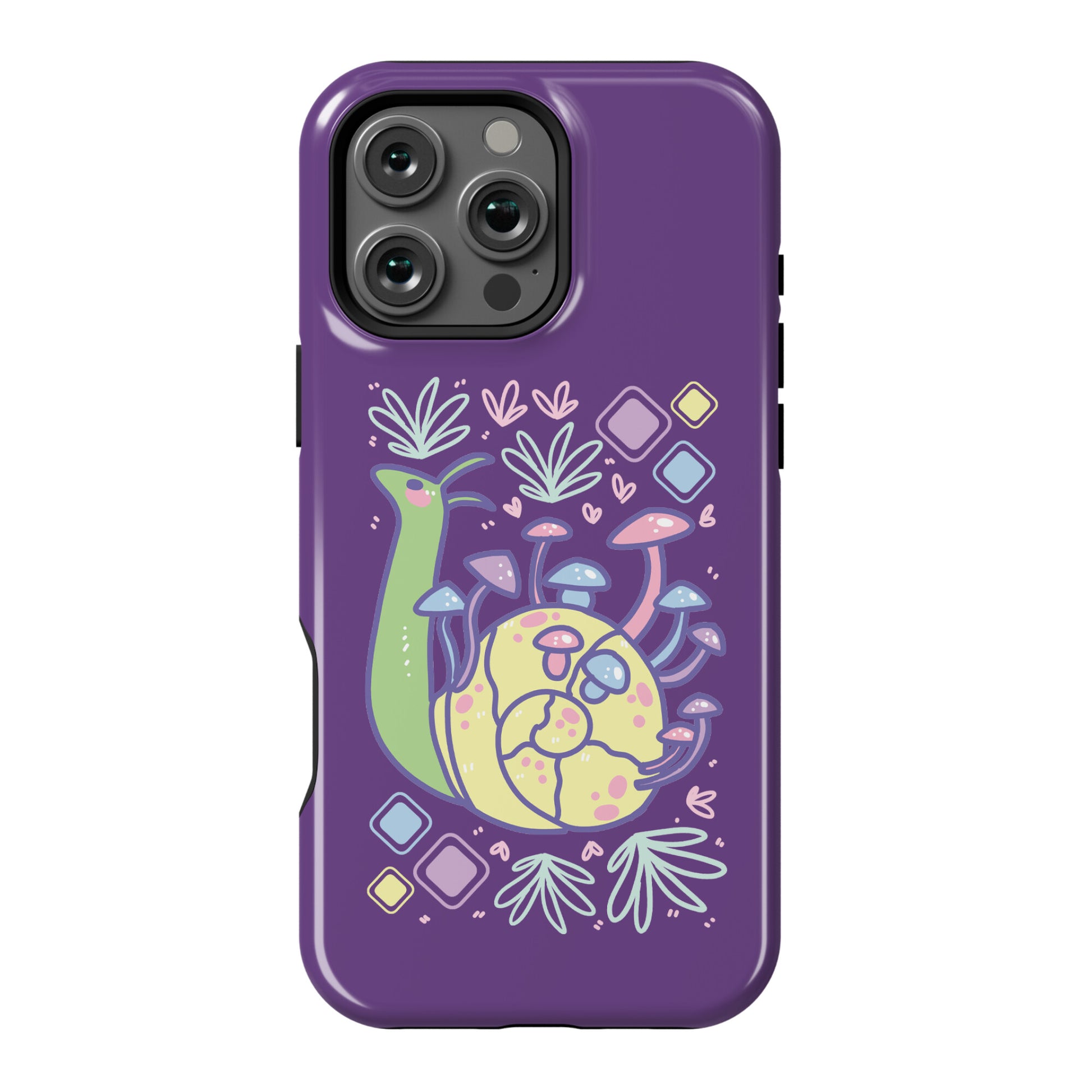 Pastel Mushroom Snail Phone Case