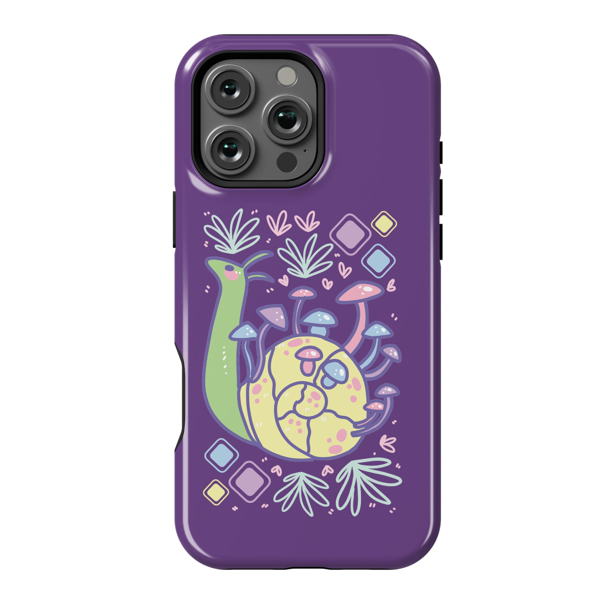 Pastel Mushroom Snail Phone Case