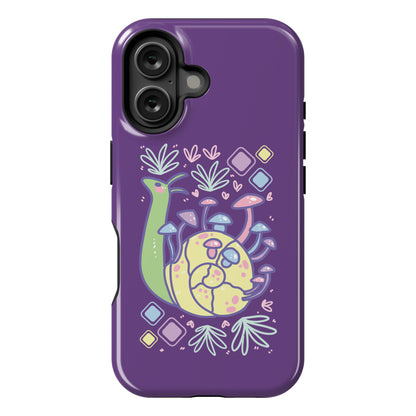 Pastel Mushroom Snail Phone Case