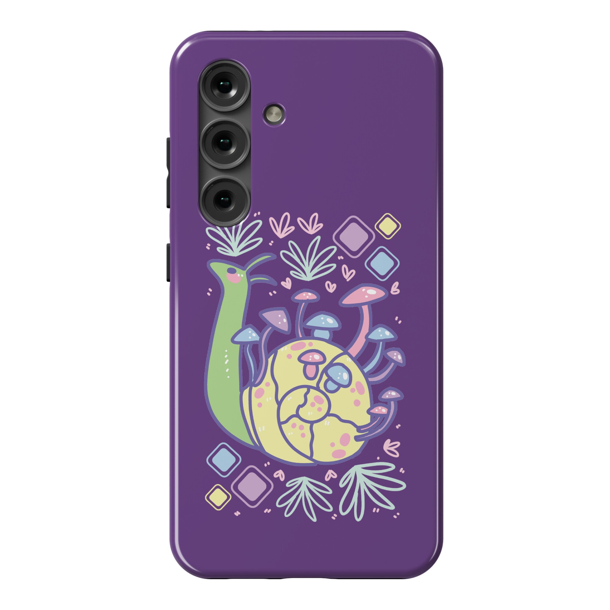 Pastel Mushroom Snail Phone Case