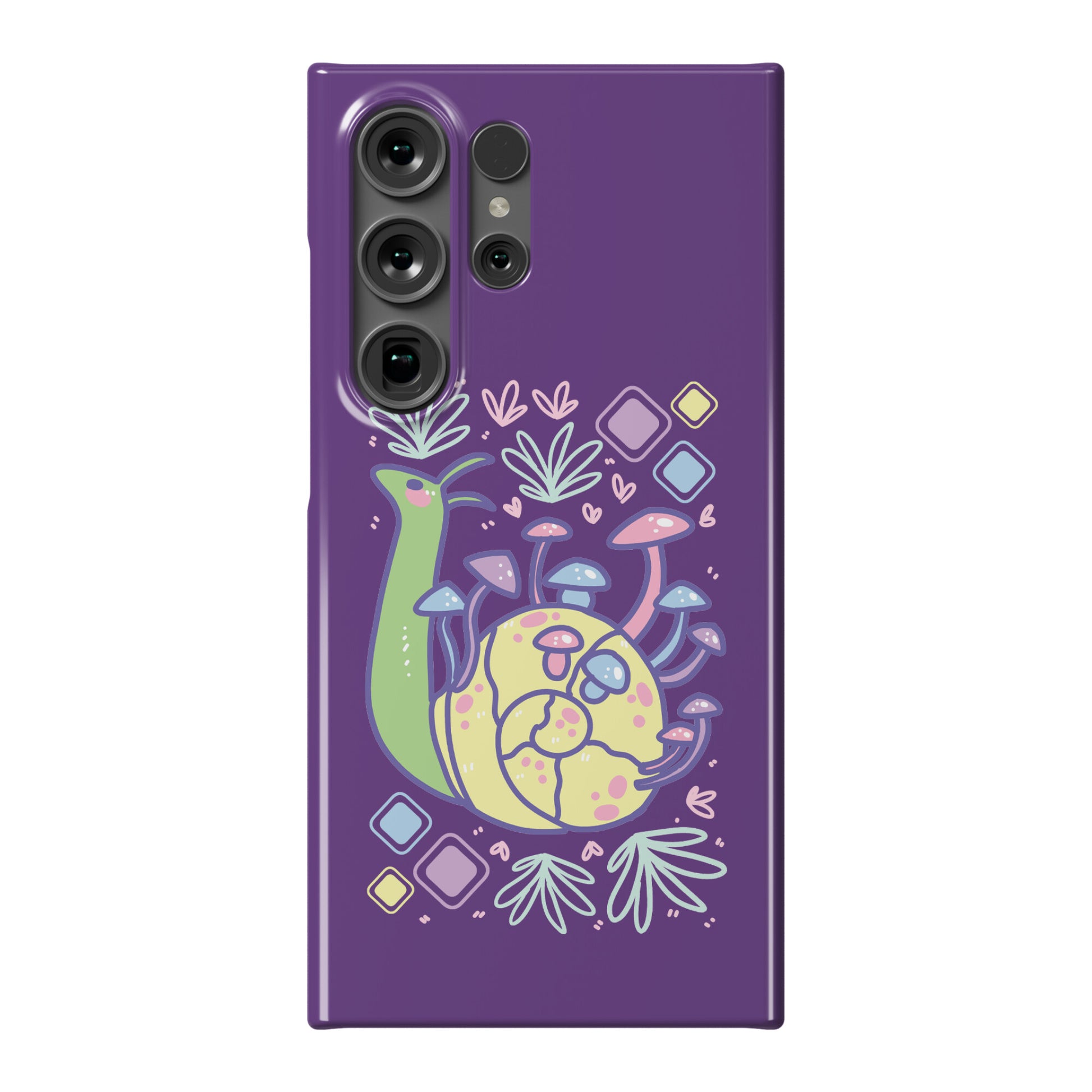 Pastel Mushroom Snail Phone Case