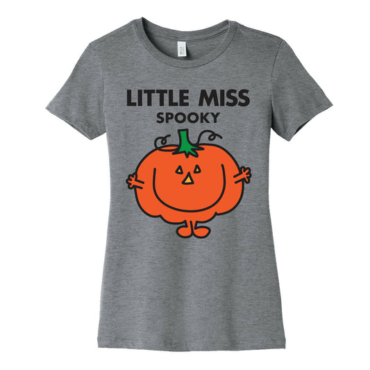 Little Miss Spooky Halloween Pumpkin Women's Cotton Tee
