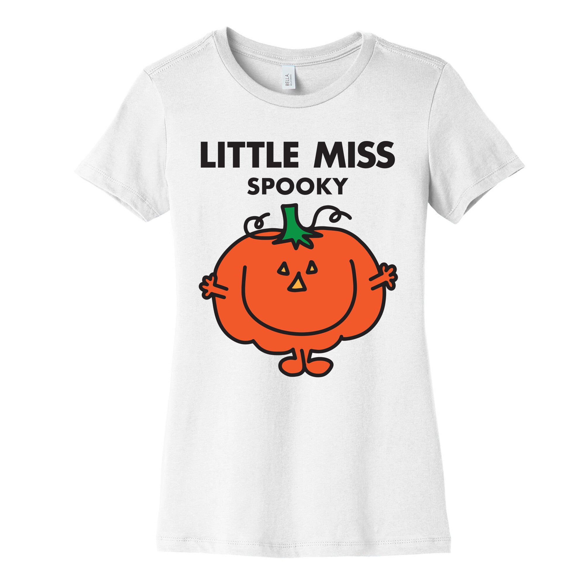 Little Miss Spooky Halloween Pumpkin Women's Cotton Tee