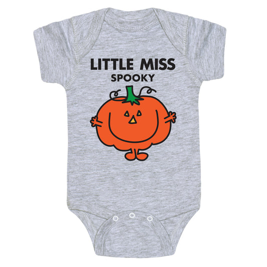 Little Miss Spooky Halloween Pumpkin Baby One Piece