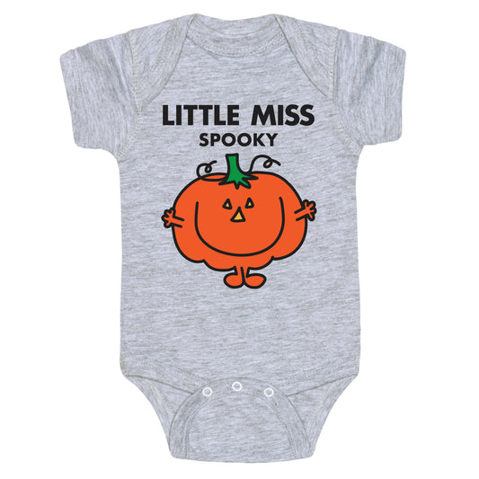 Little Miss Spooky Halloween Pumpkin Baby One Piece