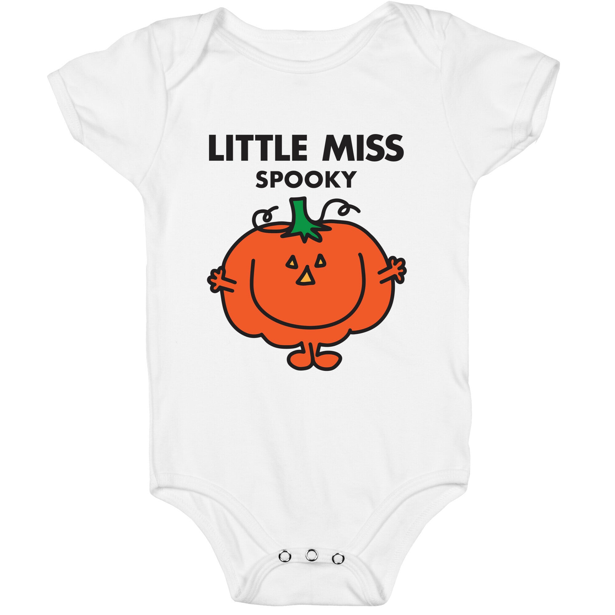 Little Miss Spooky Halloween Pumpkin Baby One Piece