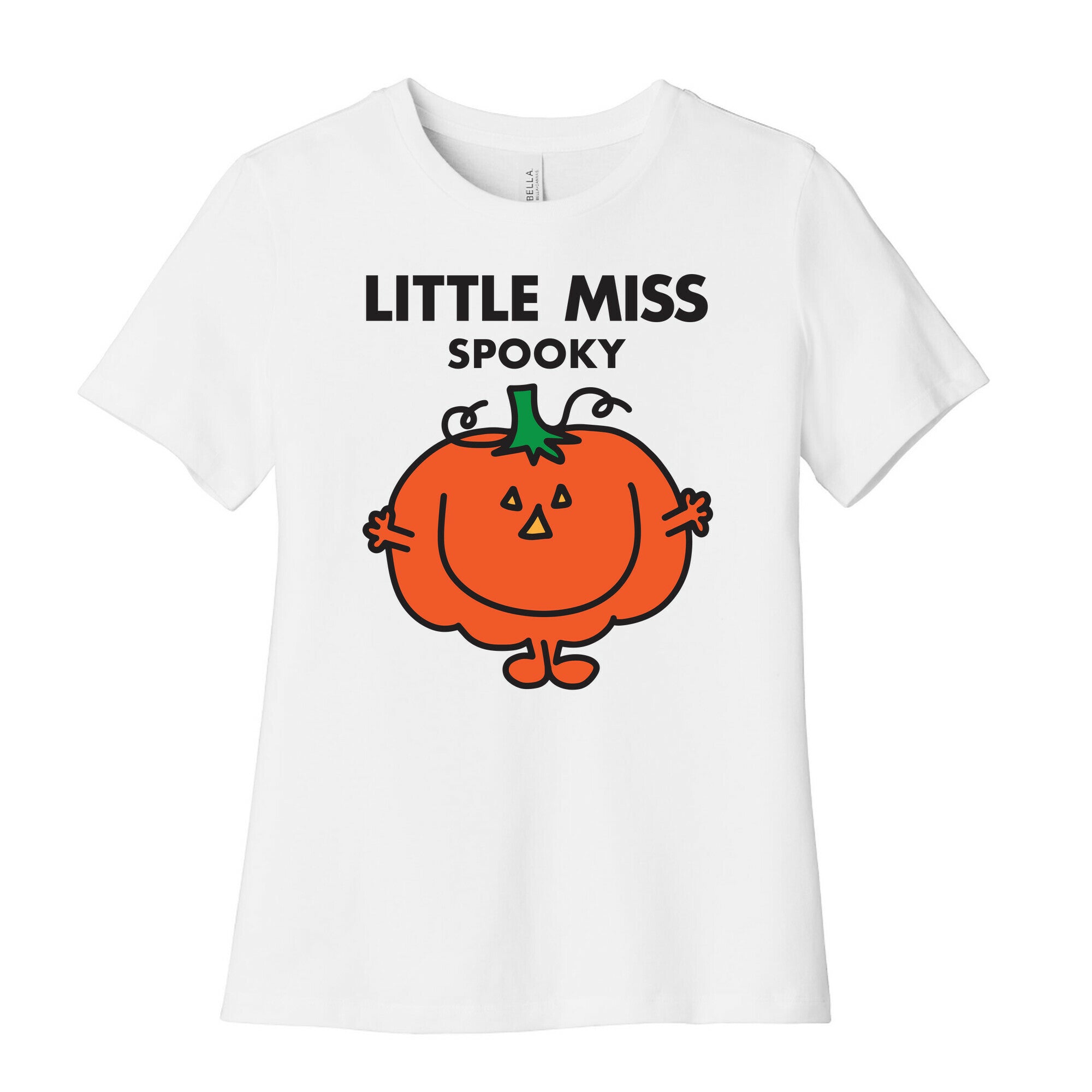 Little Miss Spooky Halloween Pumpkin Women's Cotton Tee