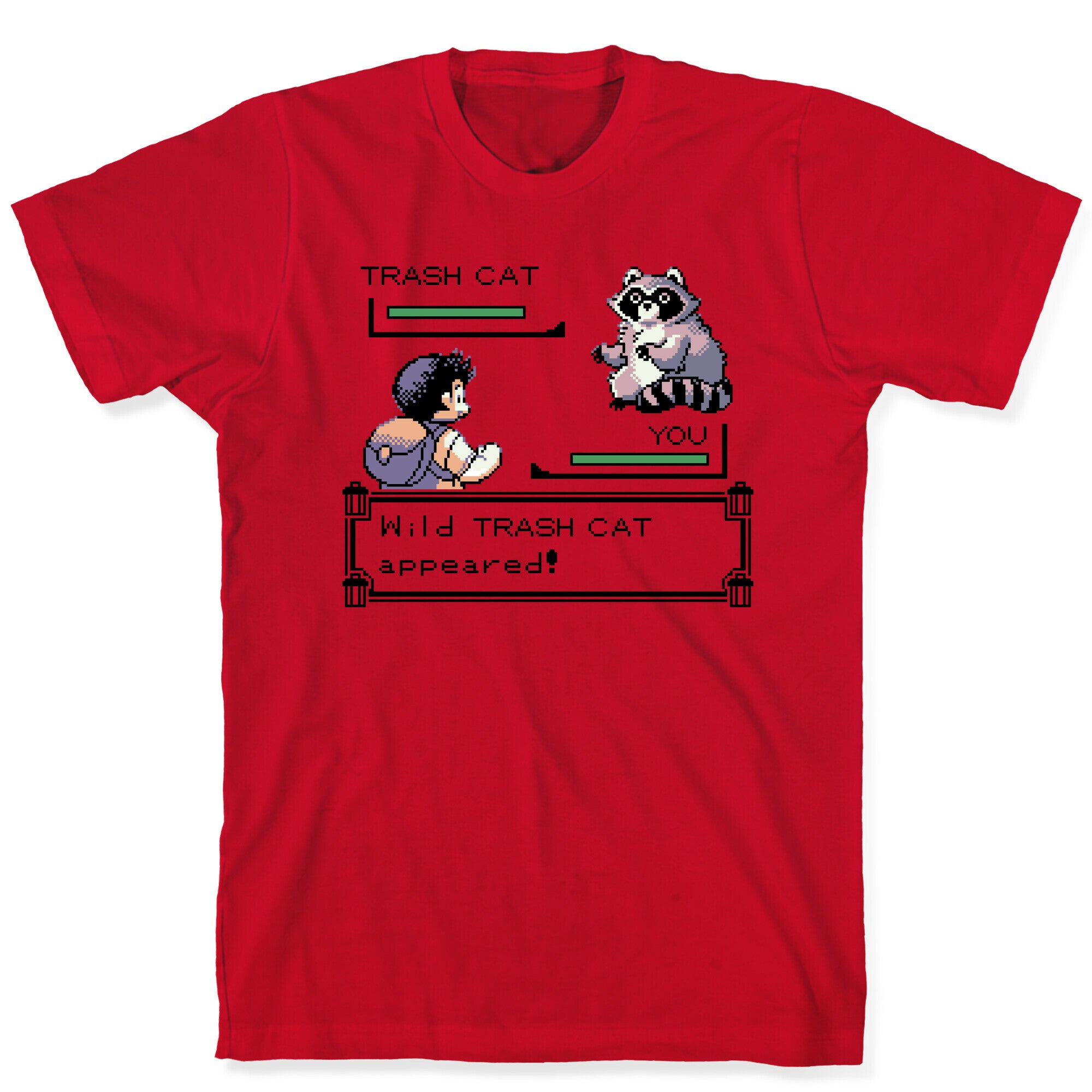 Wild Trash Cat Appears! T-Shirt