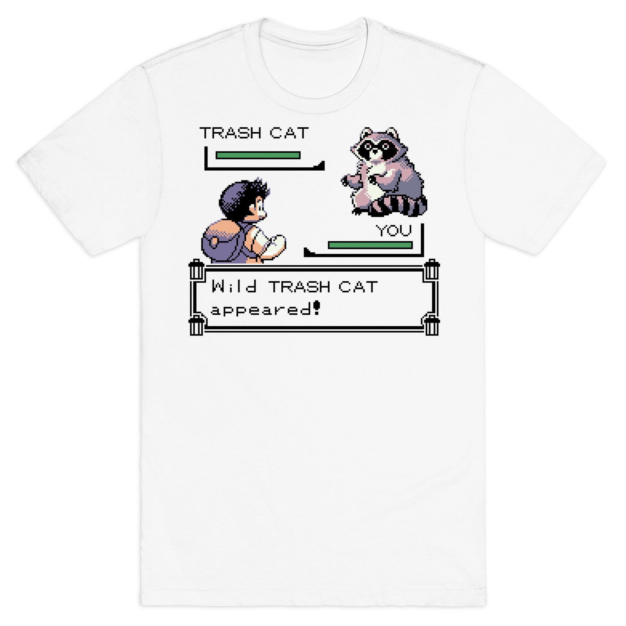Wild Trash Cat Appears! T-Shirt