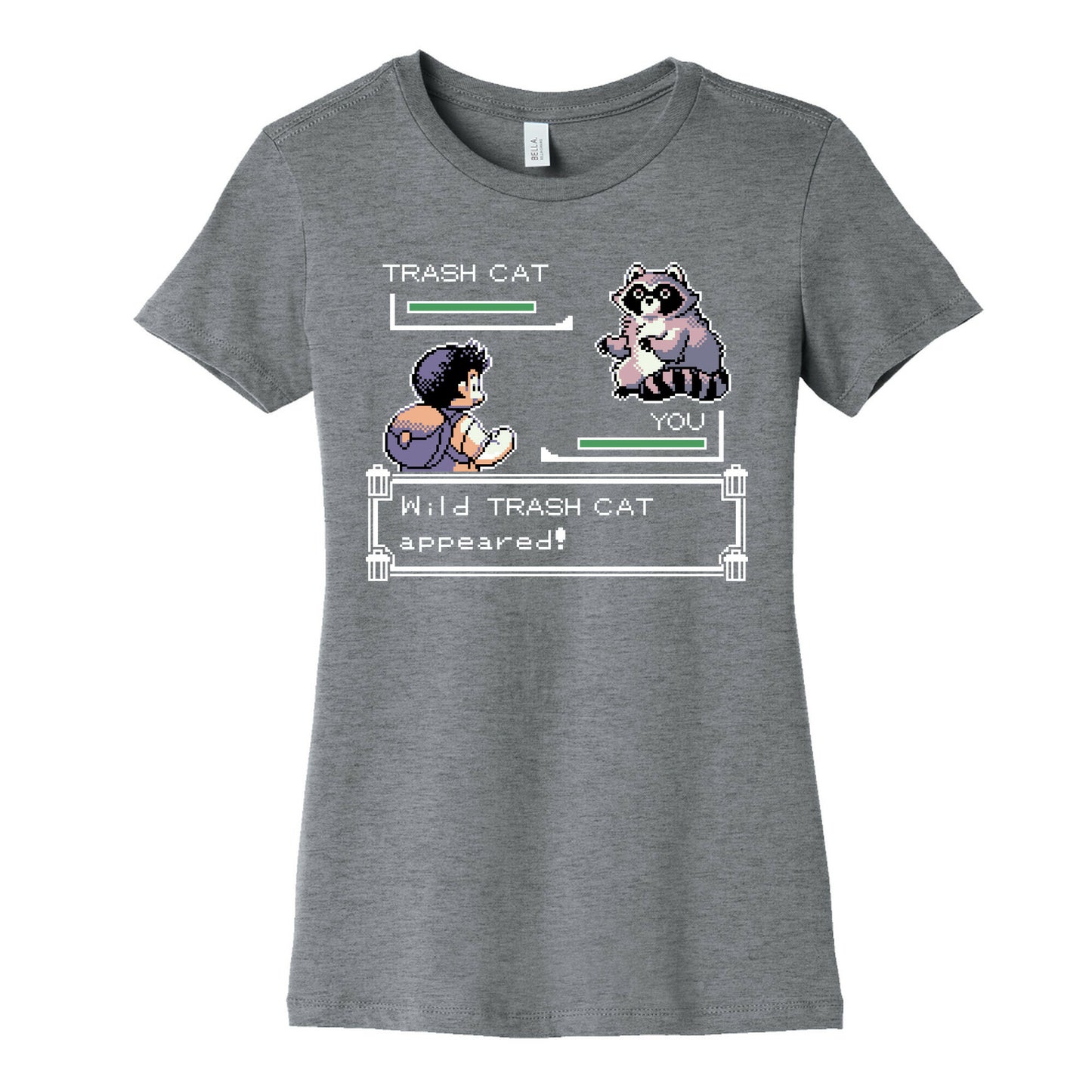 Wild Trash Cat Appears! Women's Cotton Tee