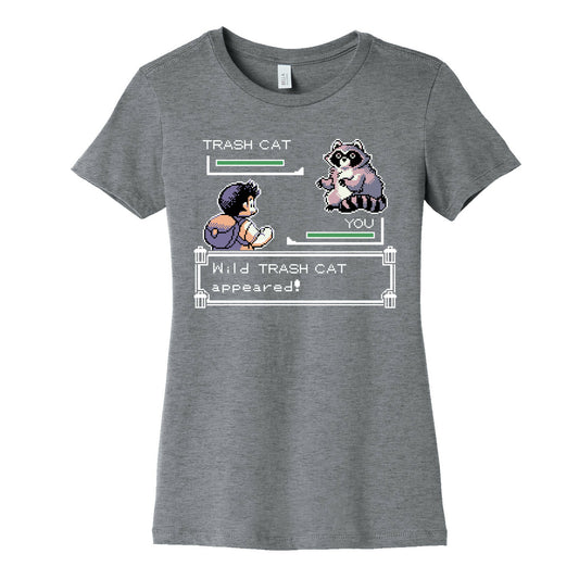 Wild Trash Cat Appears! Women's Cotton Tee
