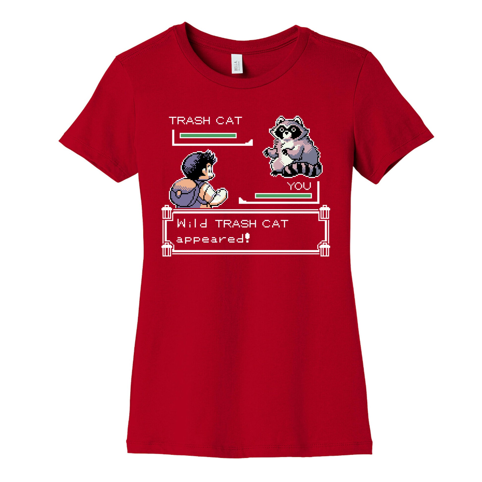 Wild Trash Cat Appears! Women's Cotton Tee