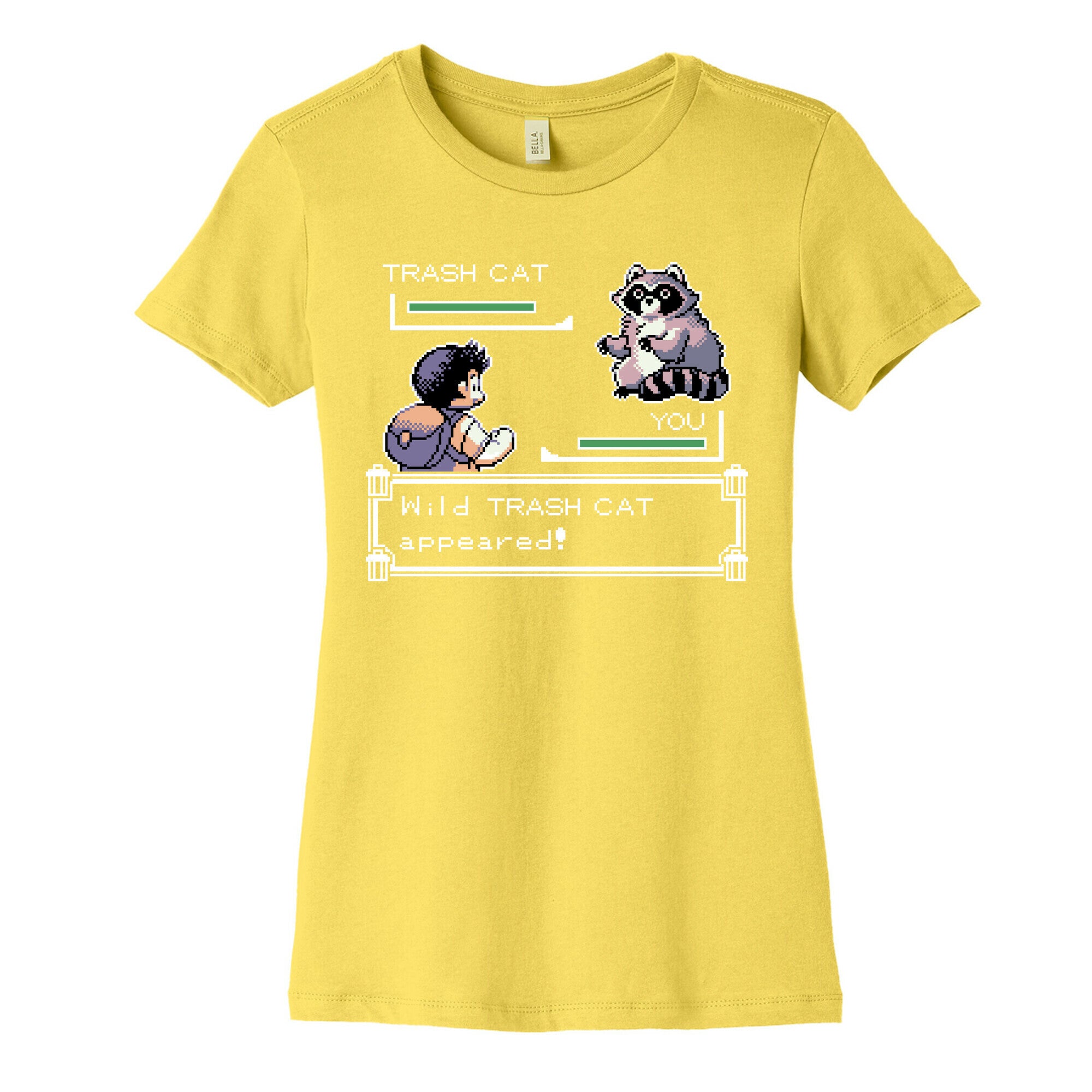 Wild Trash Cat Appears! Women's Cotton Tee