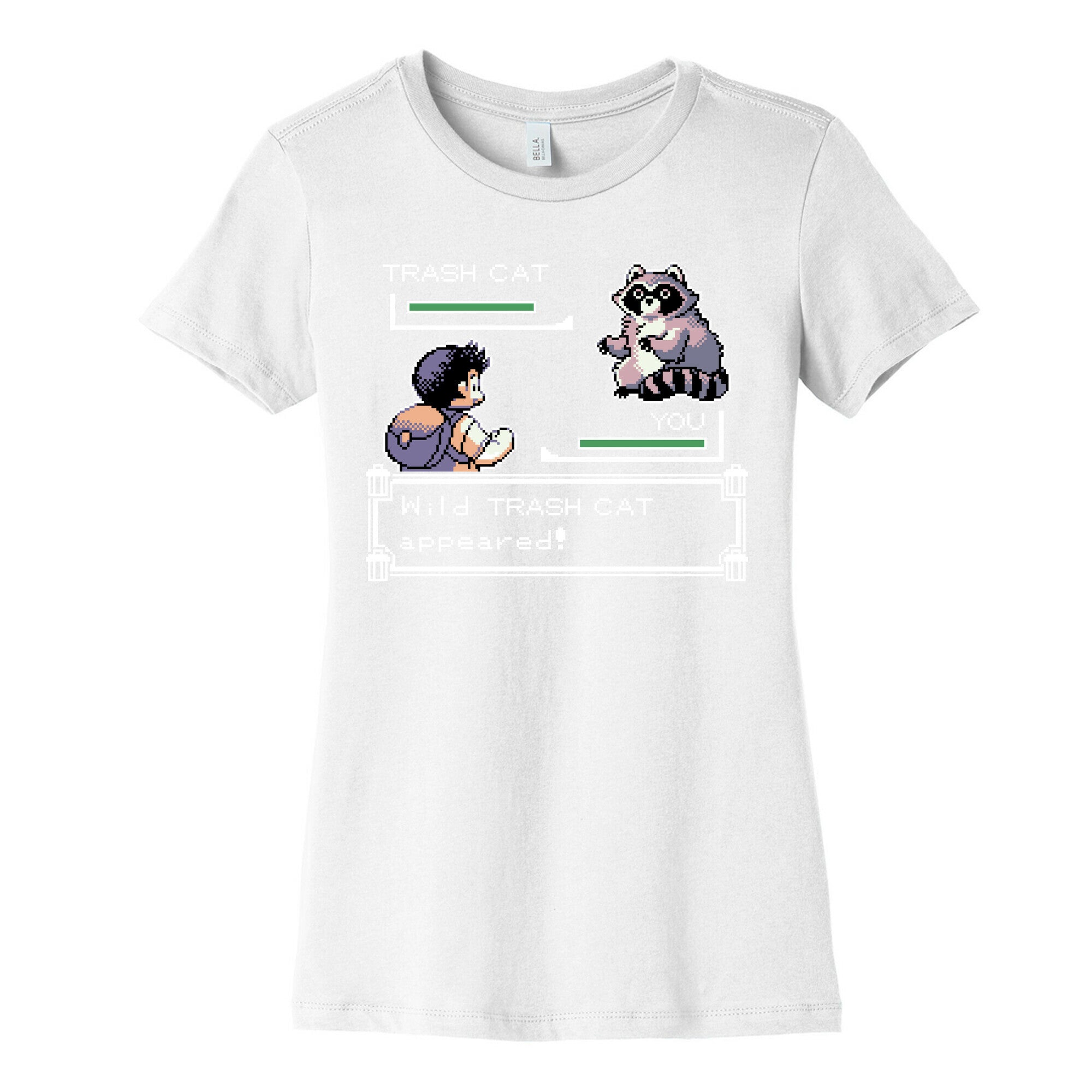 Wild Trash Cat Appears! Women's Cotton Tee