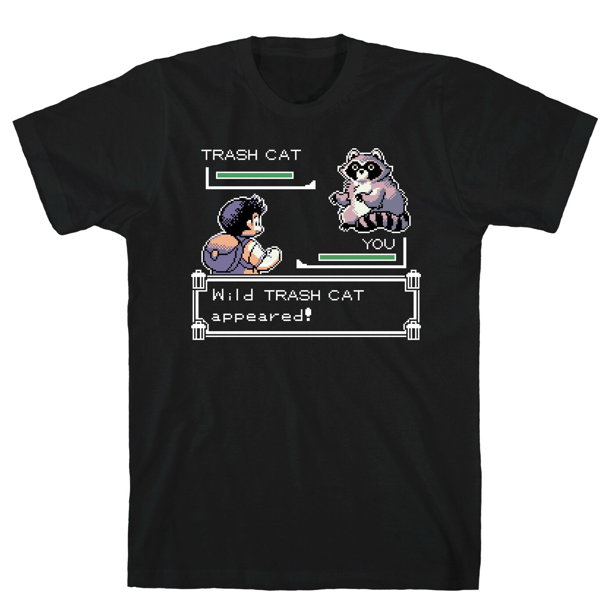 Wild Trash Cat Appears! T-Shirt