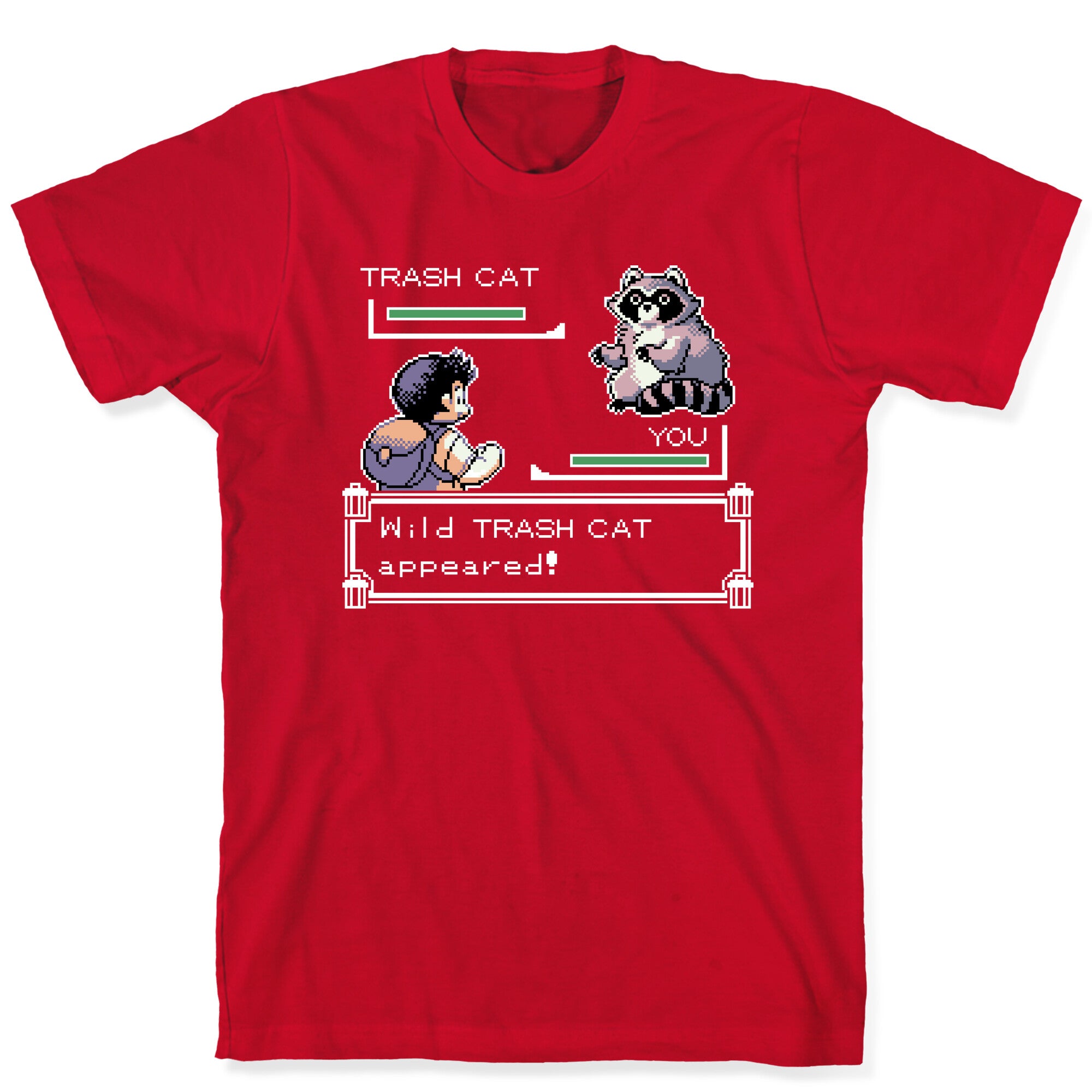 Wild Trash Cat Appears! T-Shirt