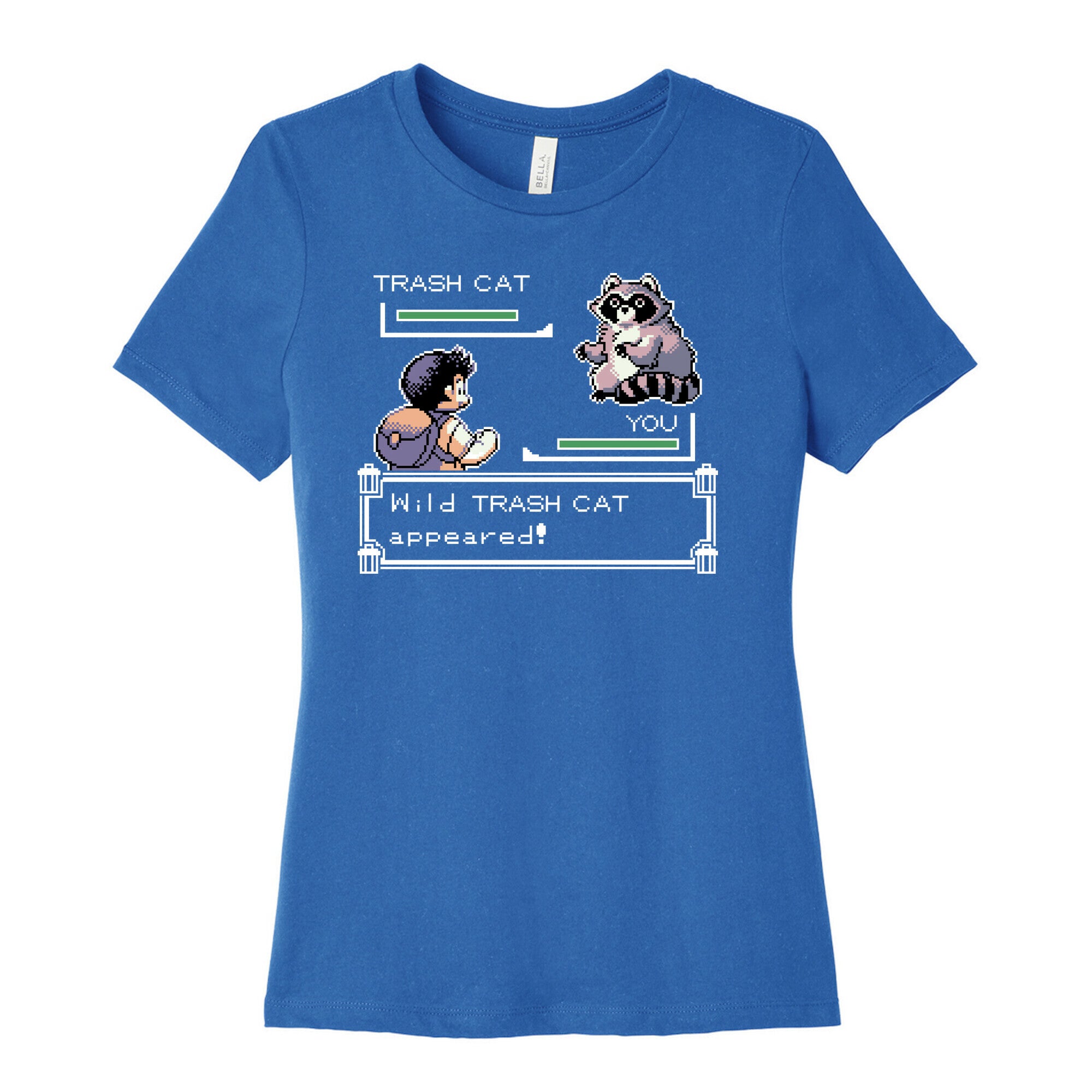 Wild Trash Cat Appears! Women's Cotton Tee