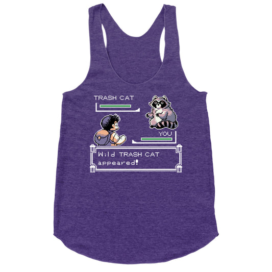 Wild Trash Cat Appears! Racerback Tank