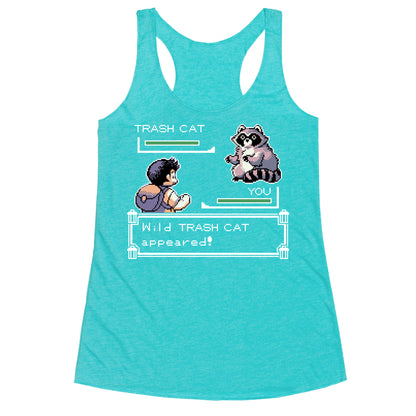 Wild Trash Cat Appears! Racerback Tank