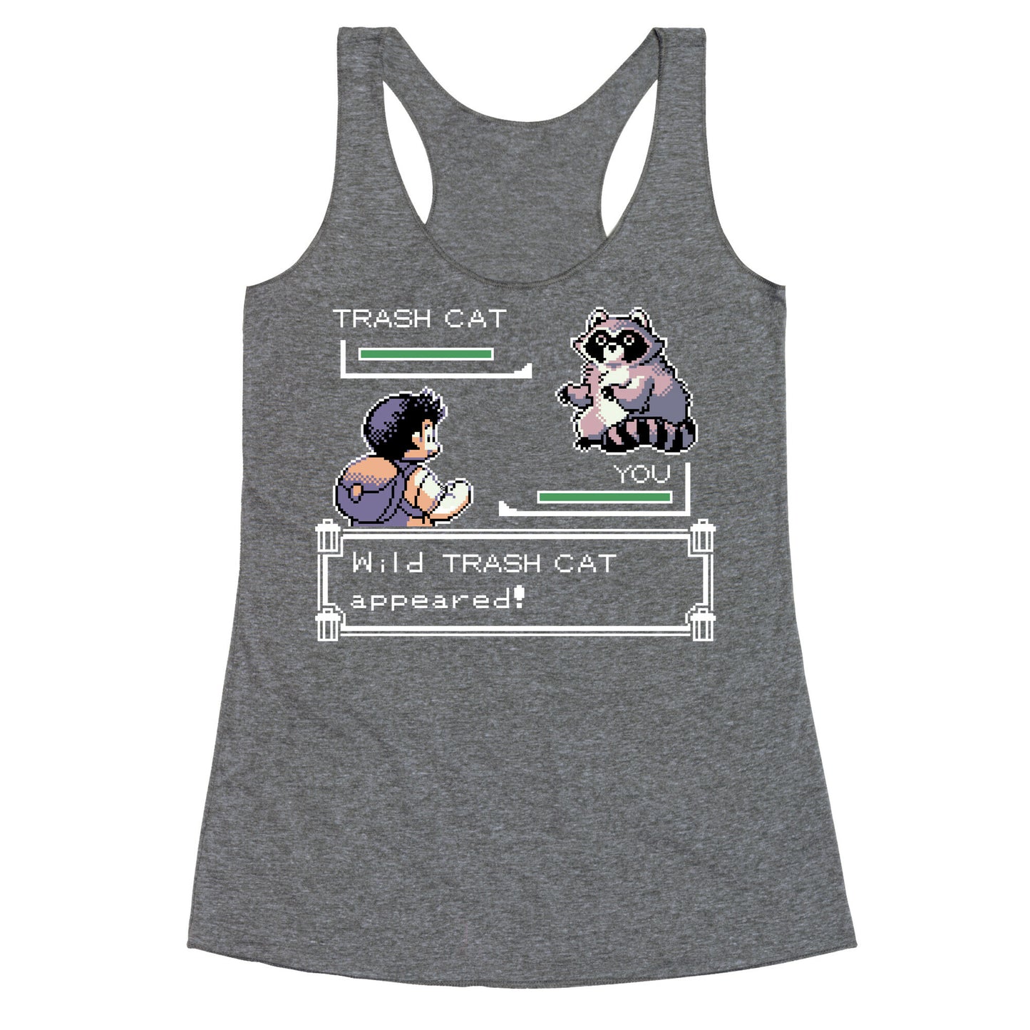 Wild Trash Cat Appears! Racerback Tank