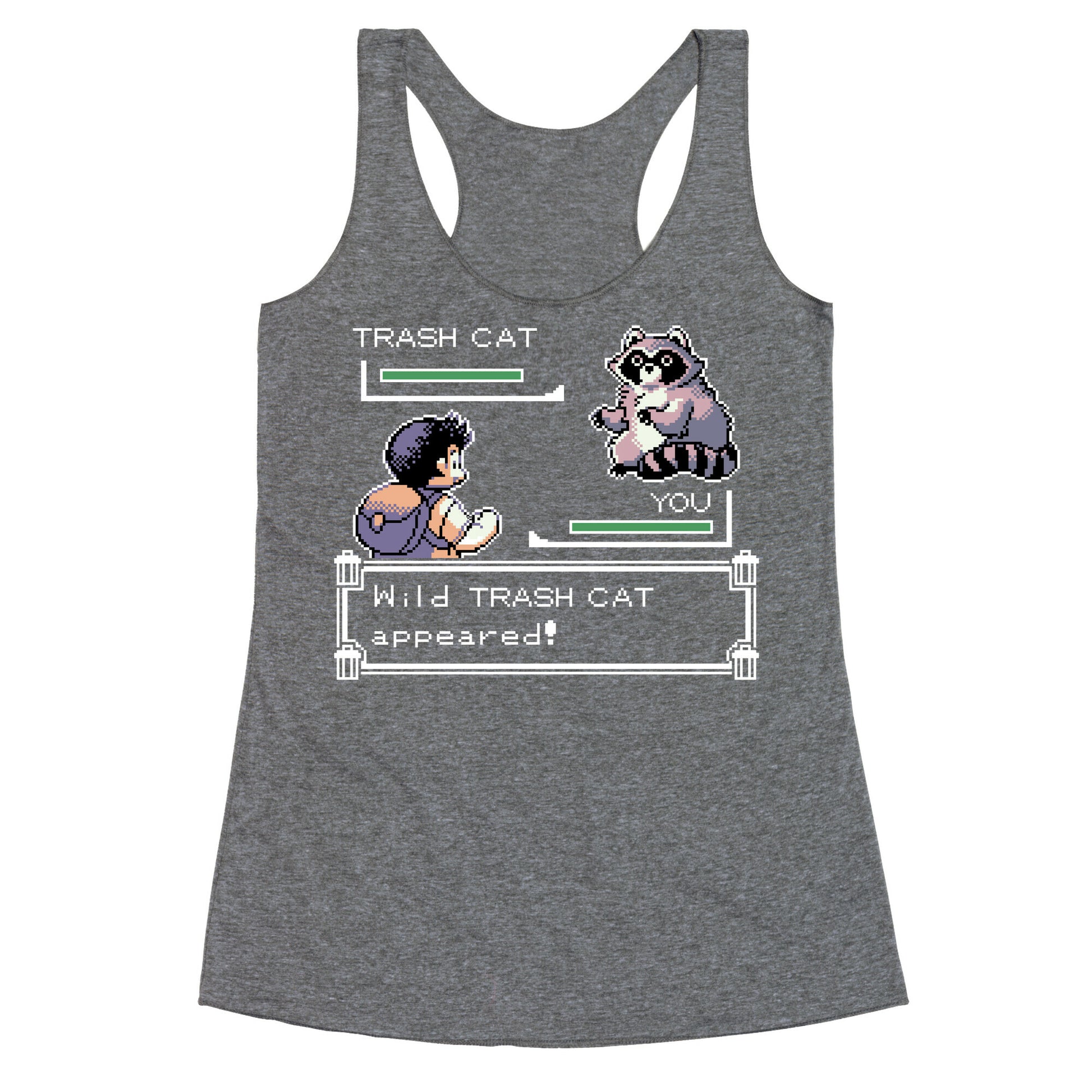 Wild Trash Cat Appears! Racerback Tank