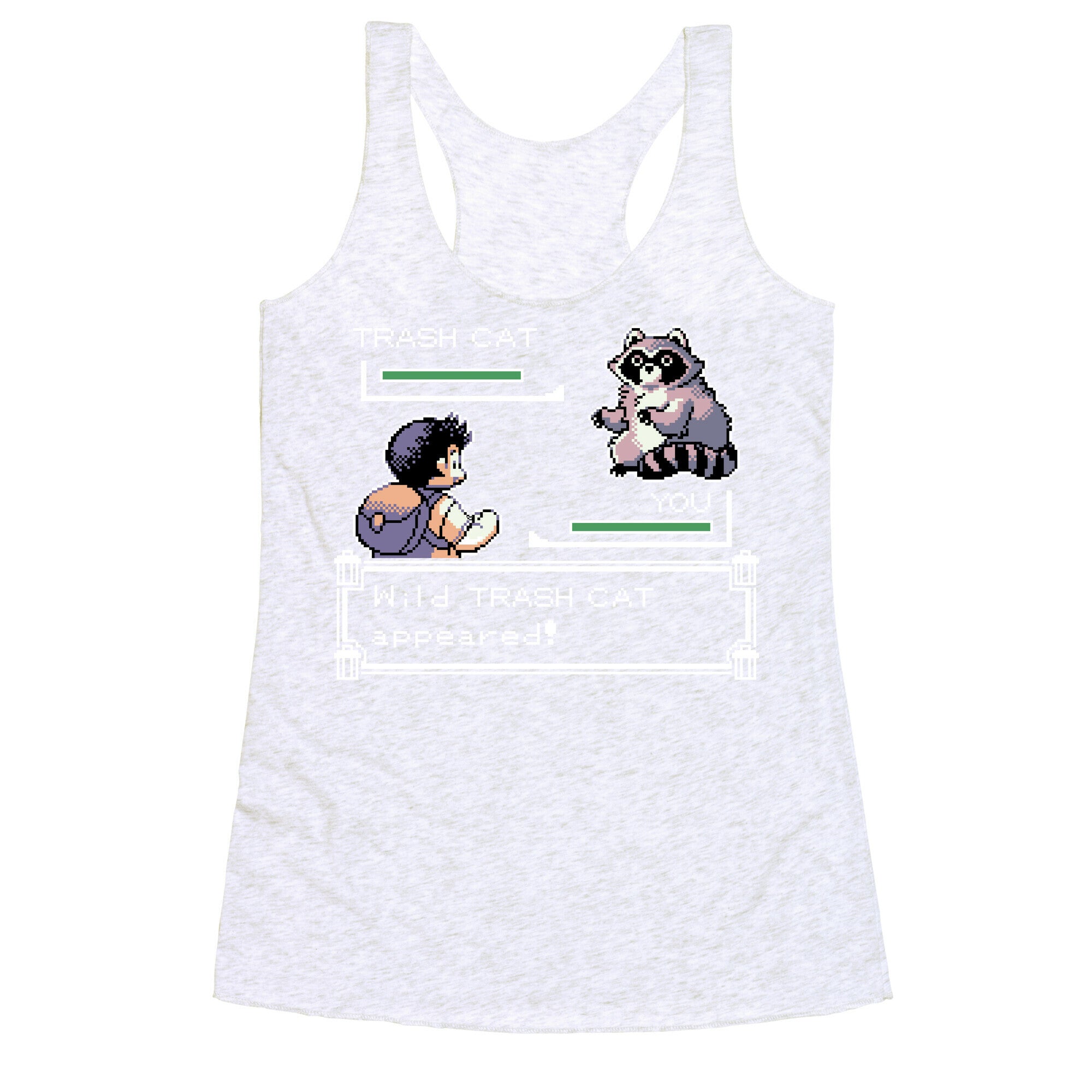 Wild Trash Cat Appears! Racerback Tank