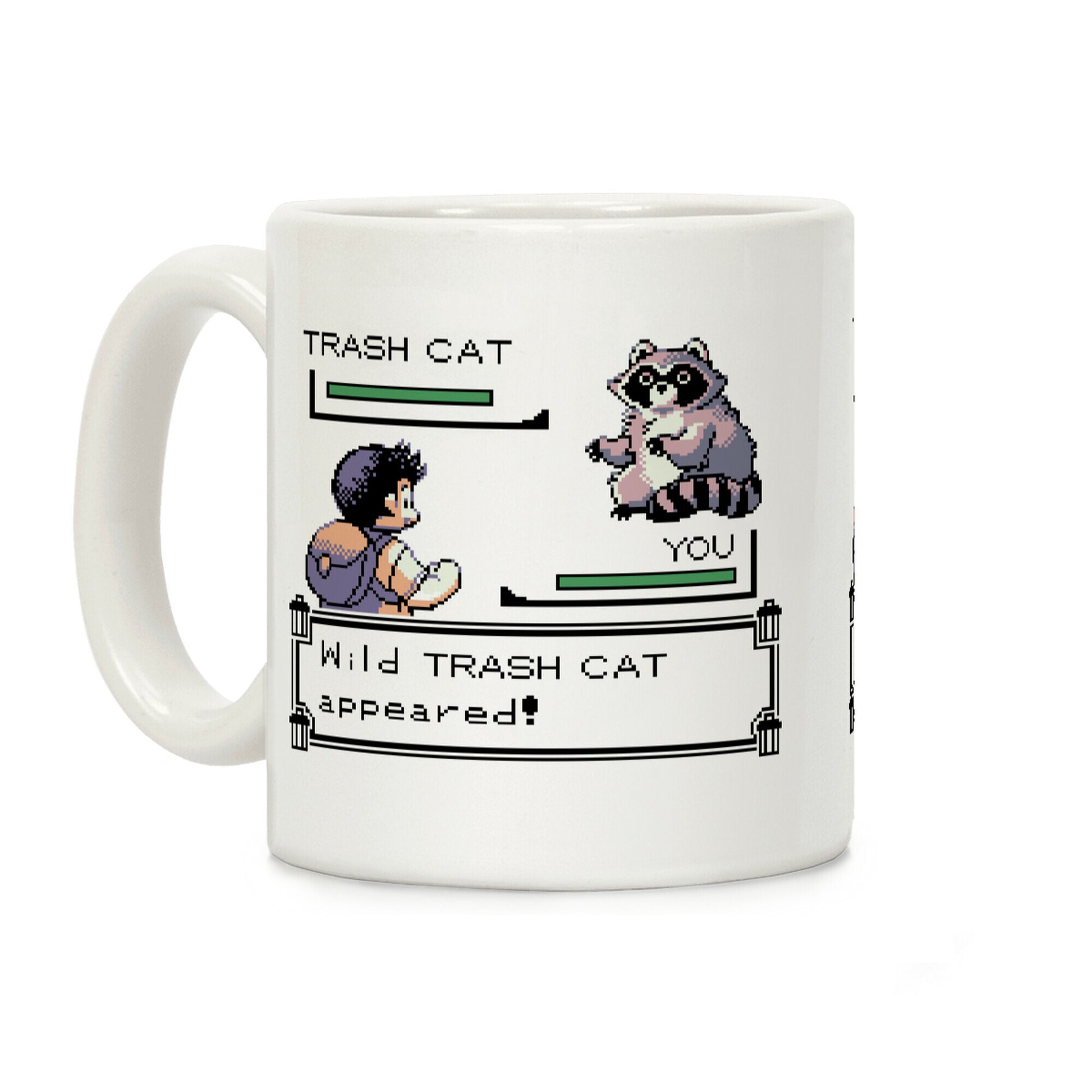 Wild Trash Cat Appears! Coffee Mug