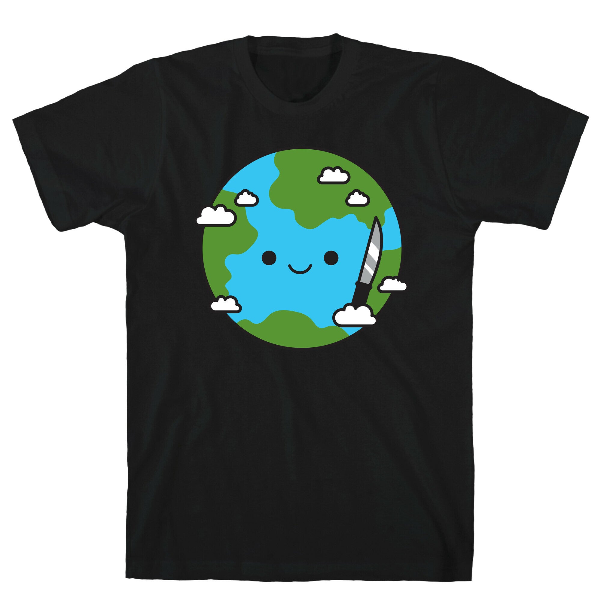 Earth with Knife T-Shirt