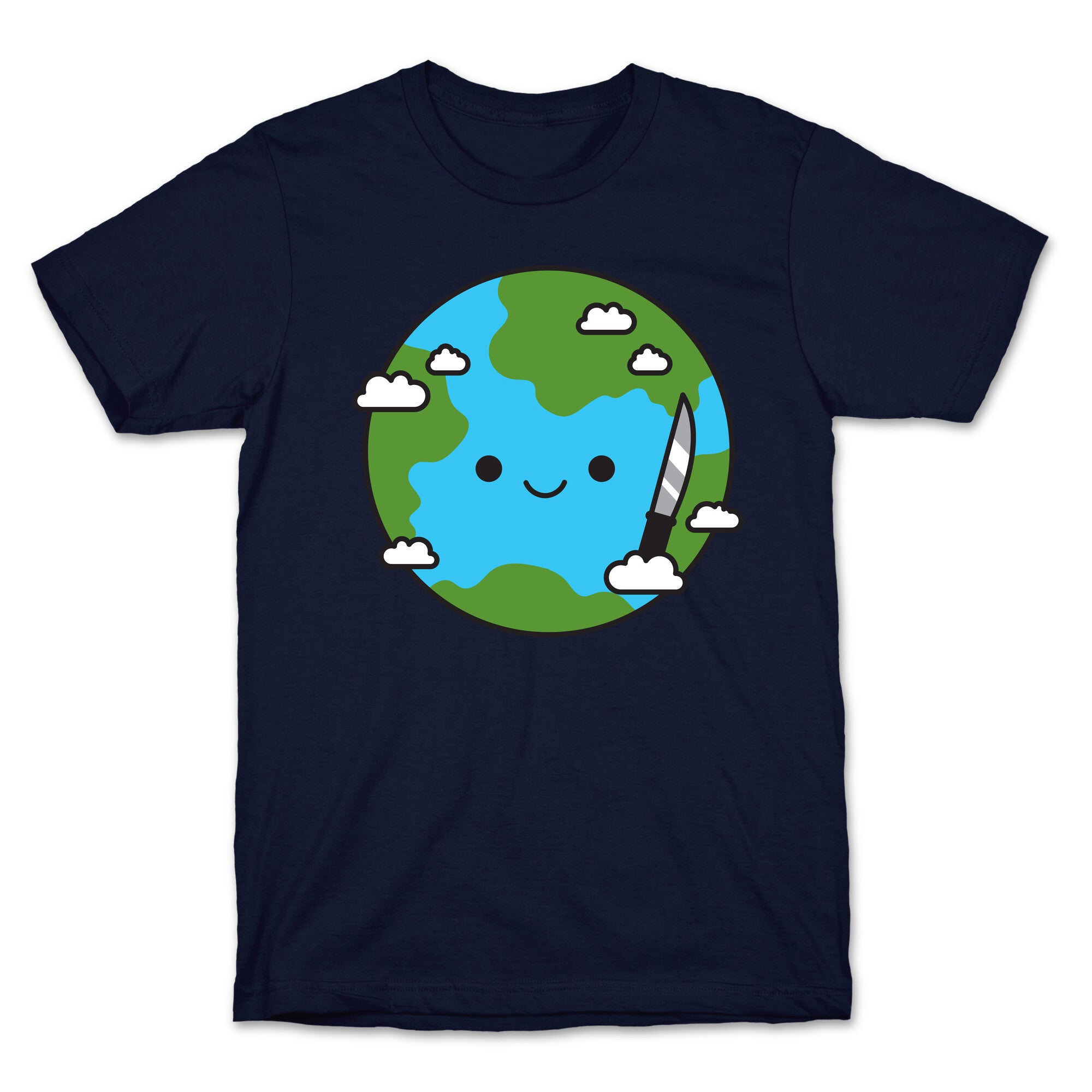 Earth with Knife T-Shirt