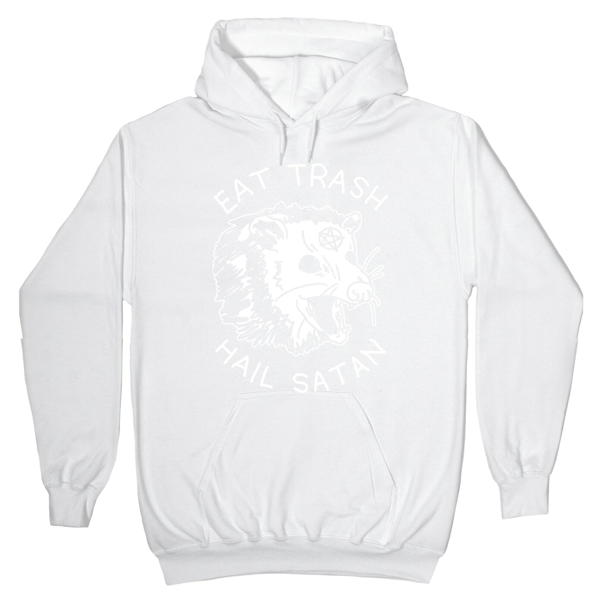Eat Trash Hail Satan Possum Hoodie
