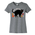 Feral Girl Fall Black Cat Women's Cotton Tee