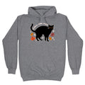Feral Girl Fall Black Cat Hoodie