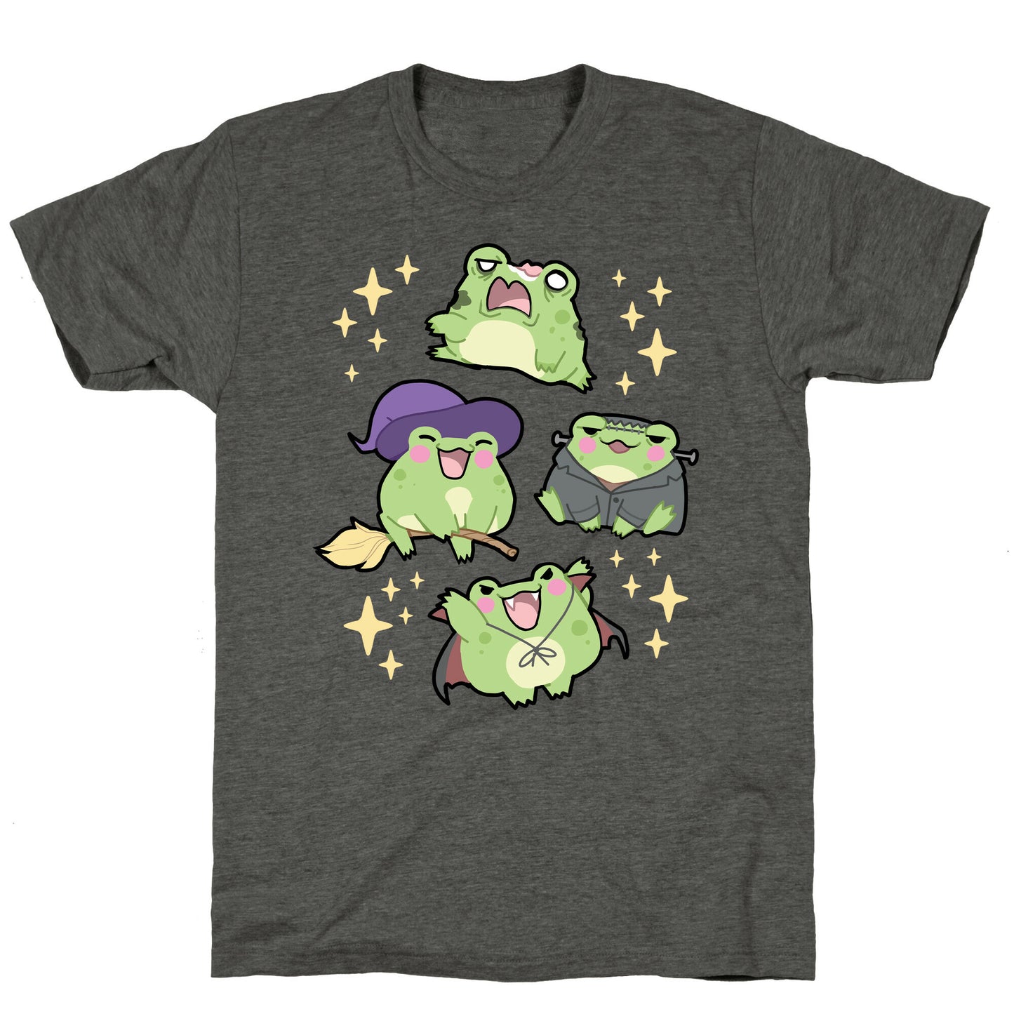 Halloween Frogs Unisex Triblend Tee