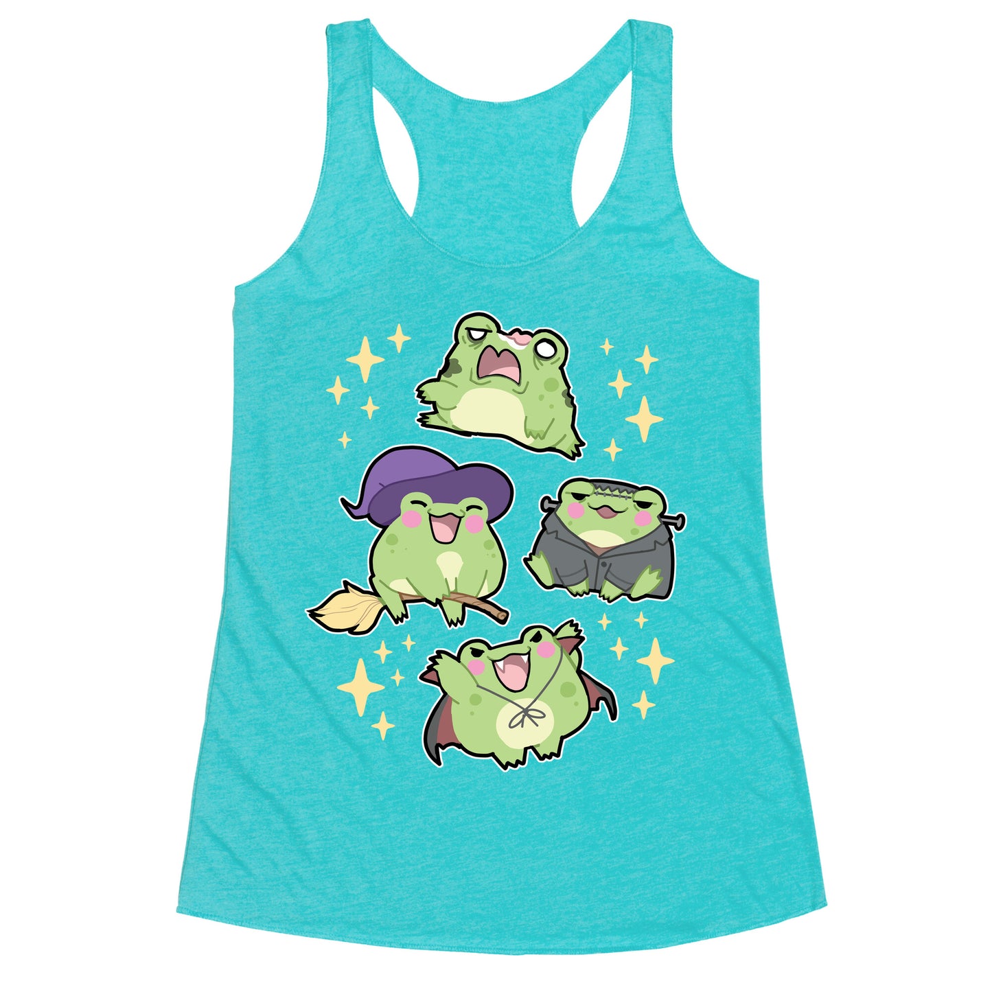 Halloween Frogs Racerback Tank