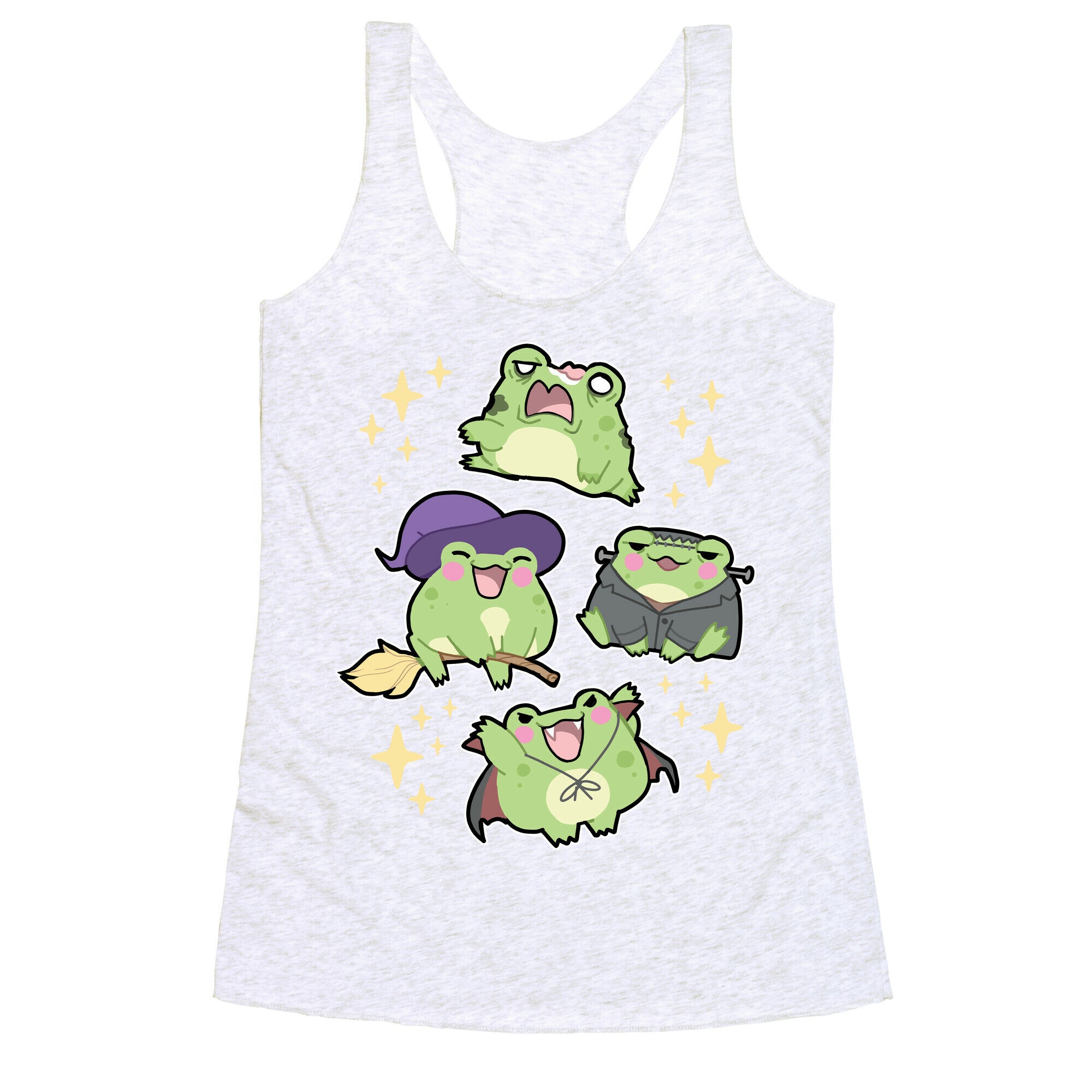 Halloween Frogs Racerback Tank