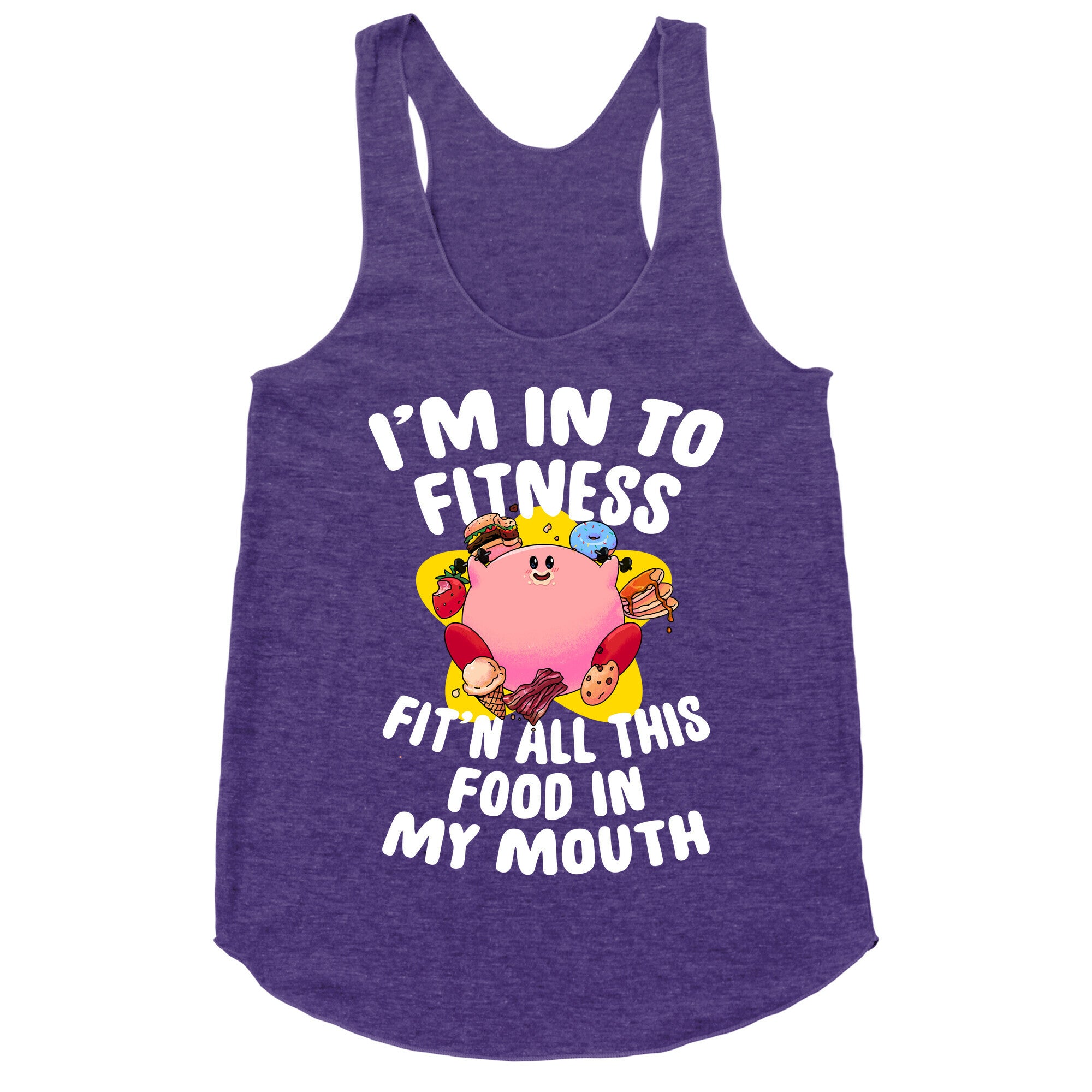 I'm into Fitness (Kirby) Racerback Tank