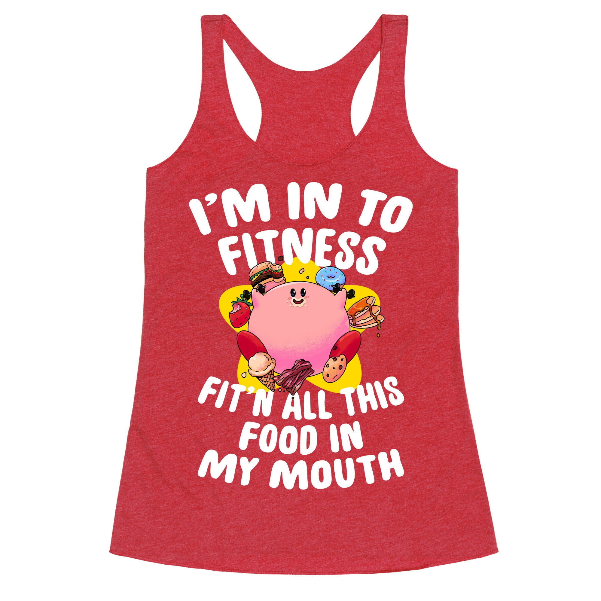 I'm into Fitness (Kirby) Racerback Tank