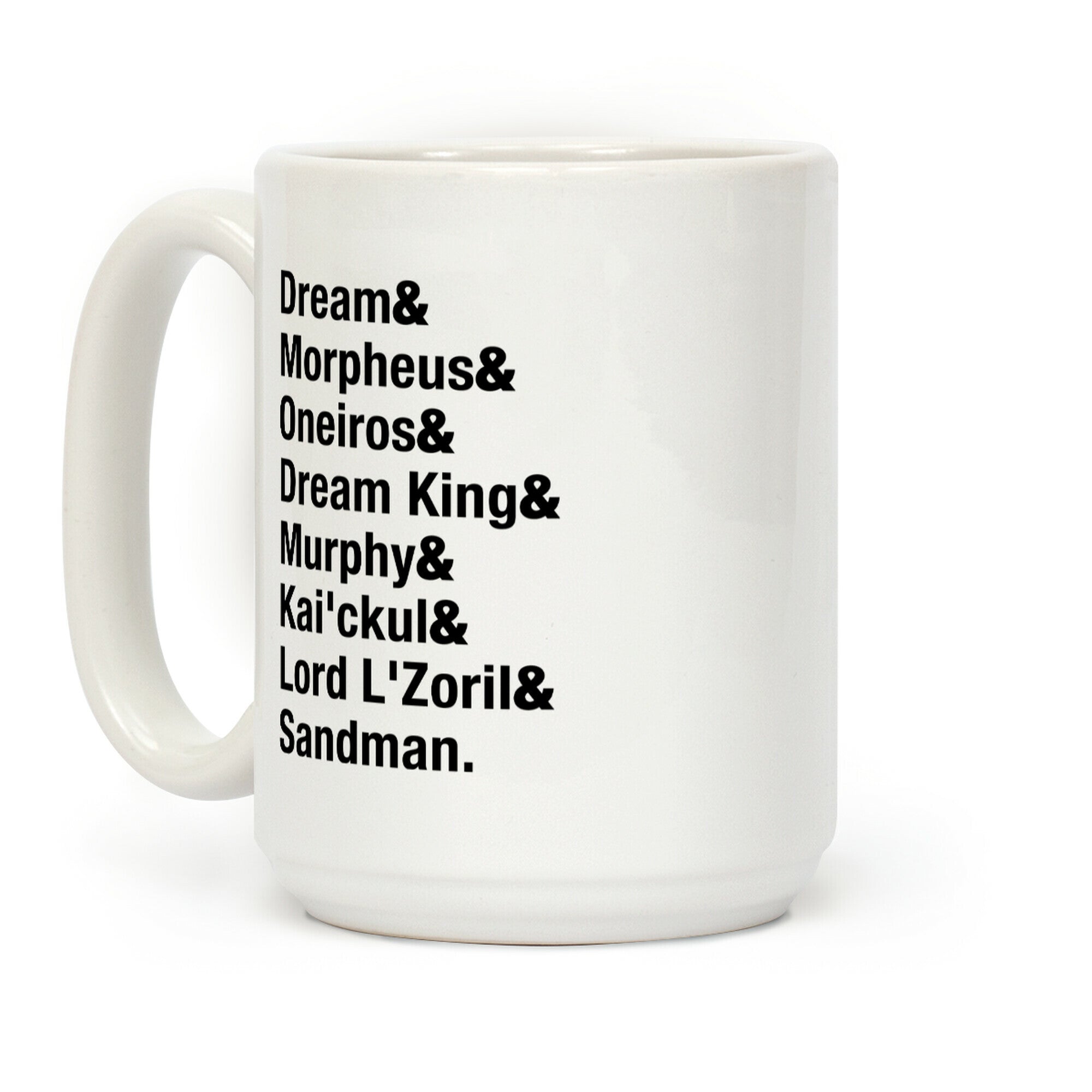 Sandman Name List Coffee Mug