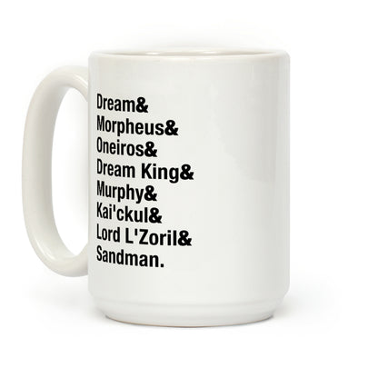 Sandman Name List Coffee Mug
