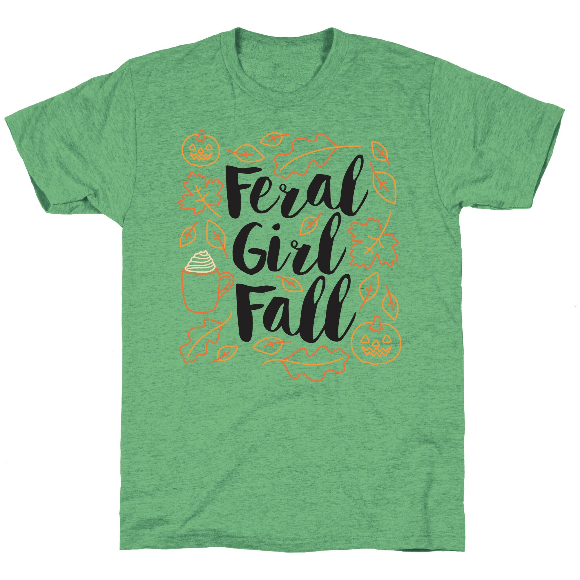 Basic Feral Girl Fall Unisex Triblend Tee