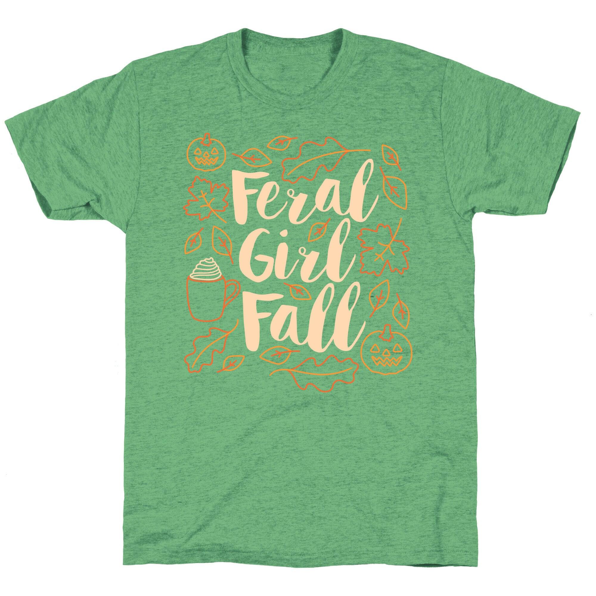 Basic Feral Girl Fall Unisex Triblend Tee